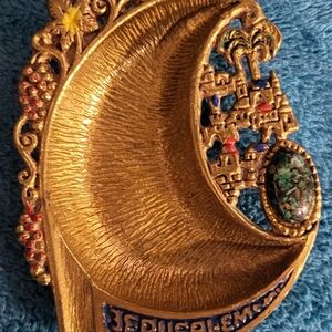 V8ntage Brass Ashtray From Jerusalem